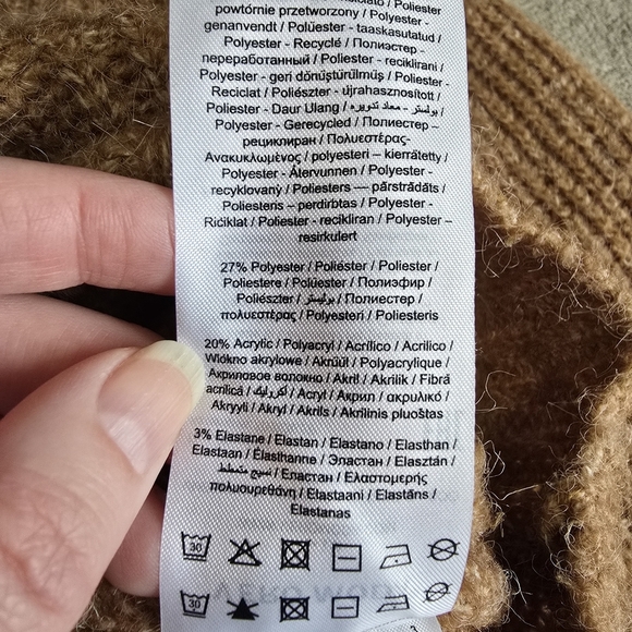 Vero Moda mock-neck puff sleeve knit sweater size large - Picture 13 of 13